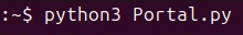 python3 Portal.py