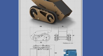ROBÔ DE ESTEIRAS EASYBUGDS EM MDF CORTE LASER