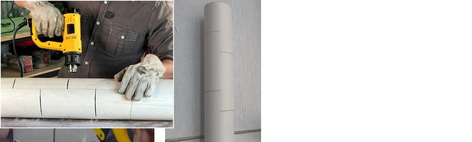 Corte os espaços marcados com o arco de serra. 
Não corte a parte que ficará dentro do vaso.