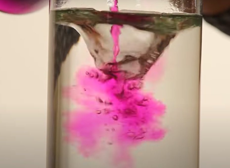 Aguarde e observe a reação acontece.