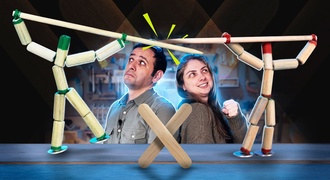 Guerra com bonecos de lápis