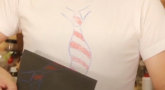 Estampa com giz de cera