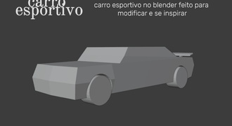 carro esportivo Blender