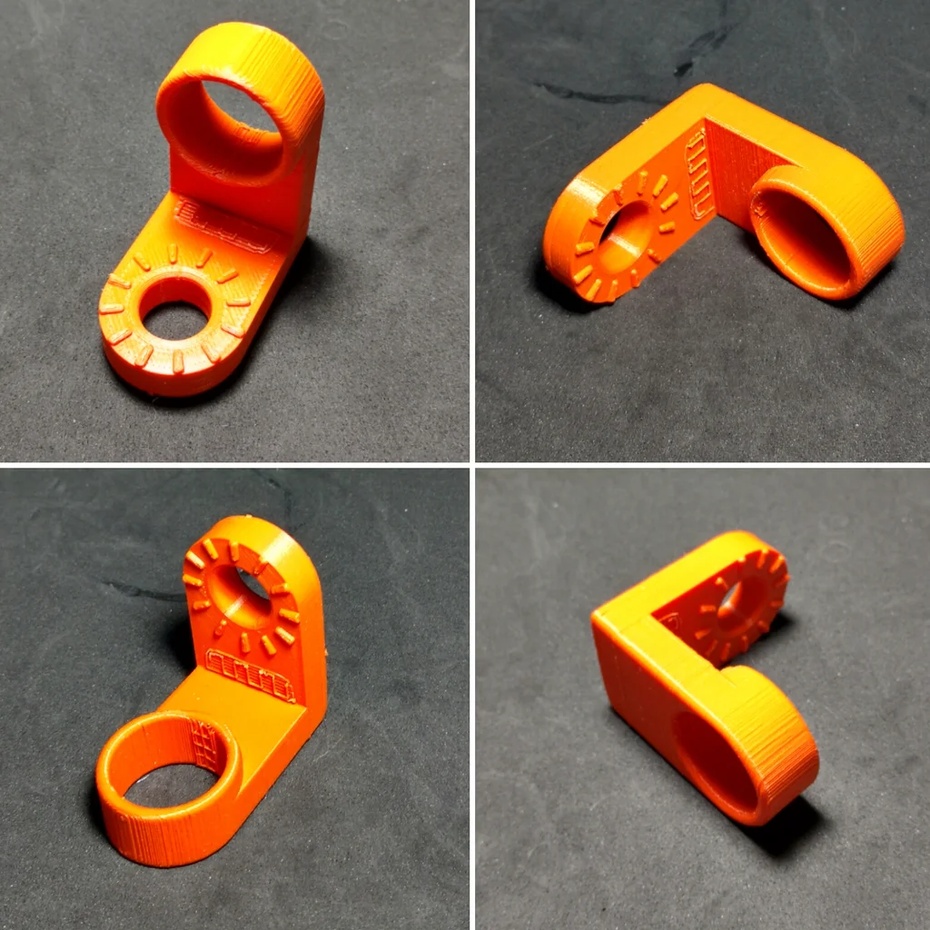 Suporte para a lâmpada.
Essa é a parte onde o spot de LED e o seu conector (GU10) serão montados na estrutura.