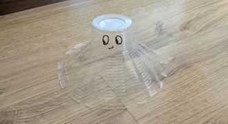 Polvo de copo descartável