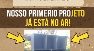 Transformei madeira velha em um móvel novo - estante 100% reciclada!