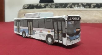 Miniatura de ônibus modelo "Caio Apache Vip IV" Padrão São Paulo (Sp)