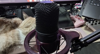 Suporte anti-vibração para microfone (shock mount)