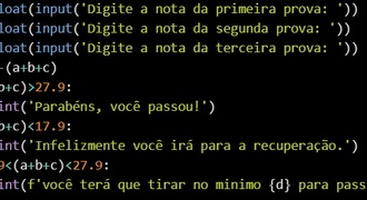 Calculadora da quarta nota em Python