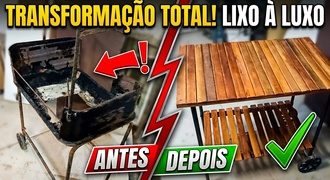 Reaproveitando churrasqueira velha