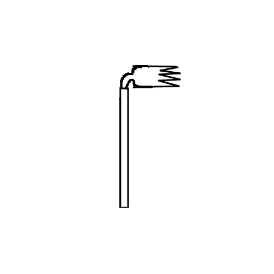 primeiro iremos pegar o garfo e entortar a "cabeça" dele pra trás pra usar de base pra por o motor