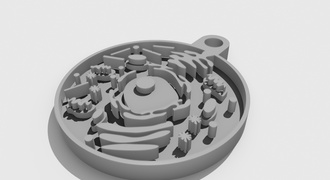 Medalinha de célula humana