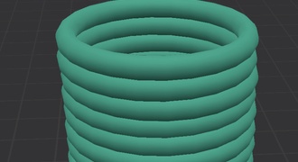 Porta lápis feito com impressão 3D, projeto