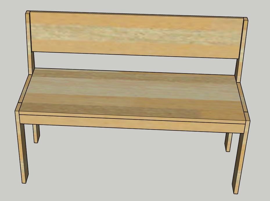 Finalize encaixando o assento na estrutura do banco e o fixando com as cantoneiras de metal.