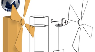 Moinho de Vento de Papelão