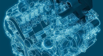 Motor a combustão com mais fases de explosão.