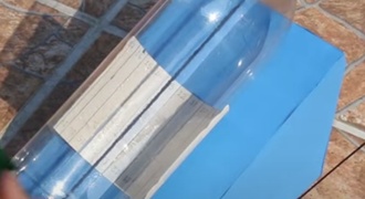 Relógio de Sol com garrafa PET