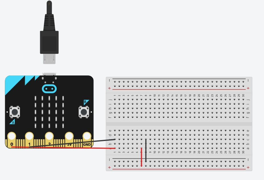Coloque um fio no negativo e outro no positivo