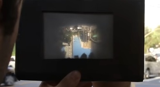 Câmara escura com lente