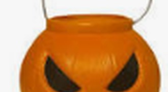 cesta de hallowen com caixa de leite