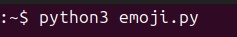 python3 emoji.py