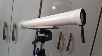 Luneta (Telescópio) caseiro de PVC